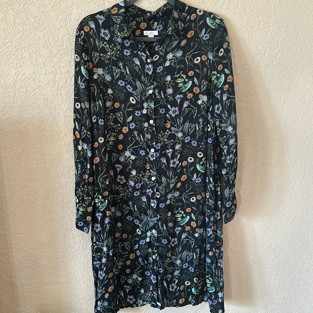 J Jill Botanical midi Dress with pockets